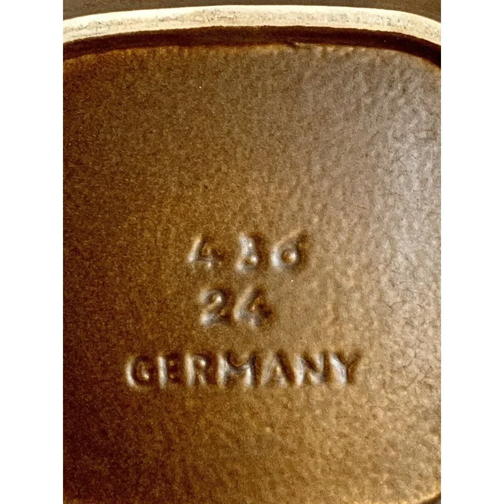 Vintage Art Deco MCM Pottery Ashtray Germany Numbered Tobacciana